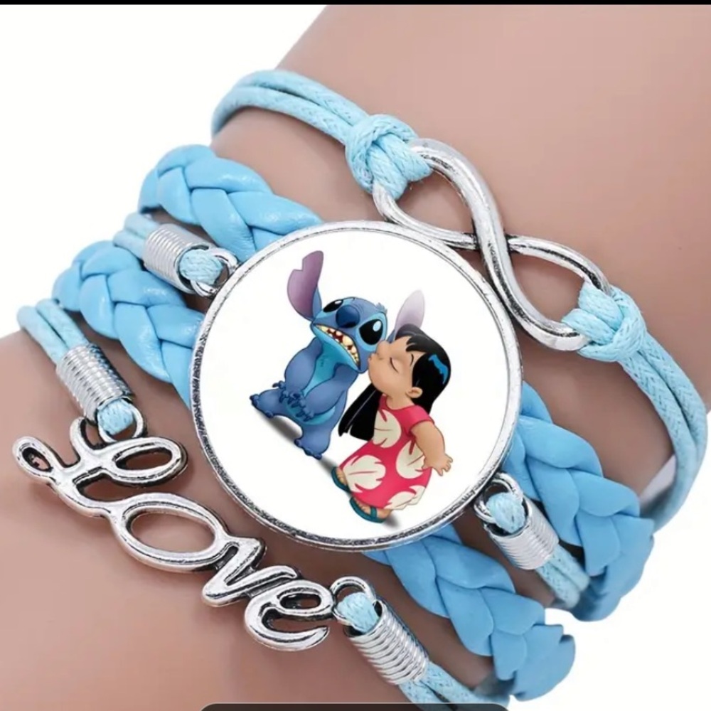 Disney Lilo & Stitch Anime Figures Bracelet  Charm for Girls